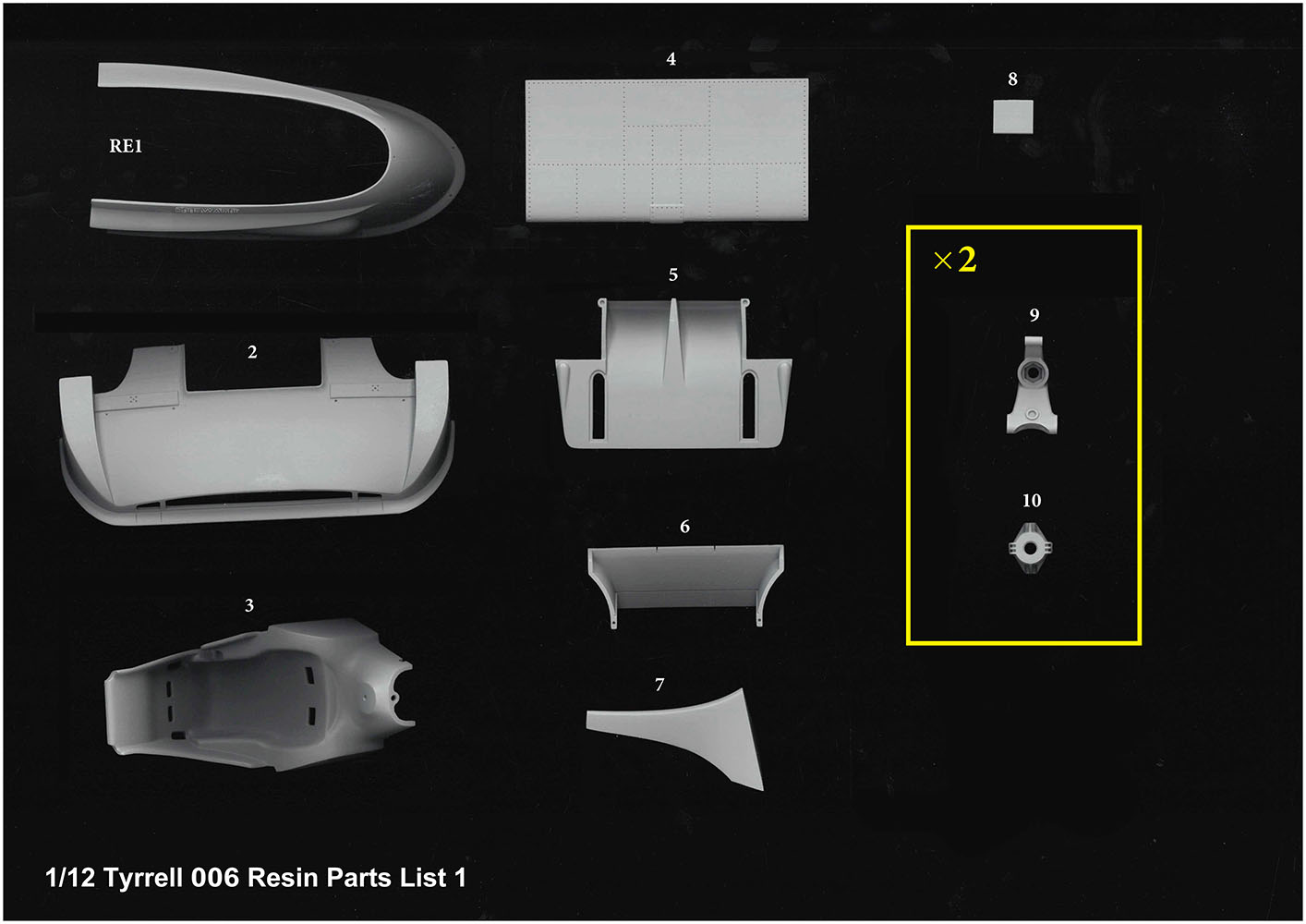 1/12scale Fulldetail Kit : Tyrrell 006