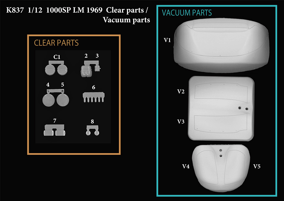 1/12scale Fulldetail Kit : 1000SP LM 1969