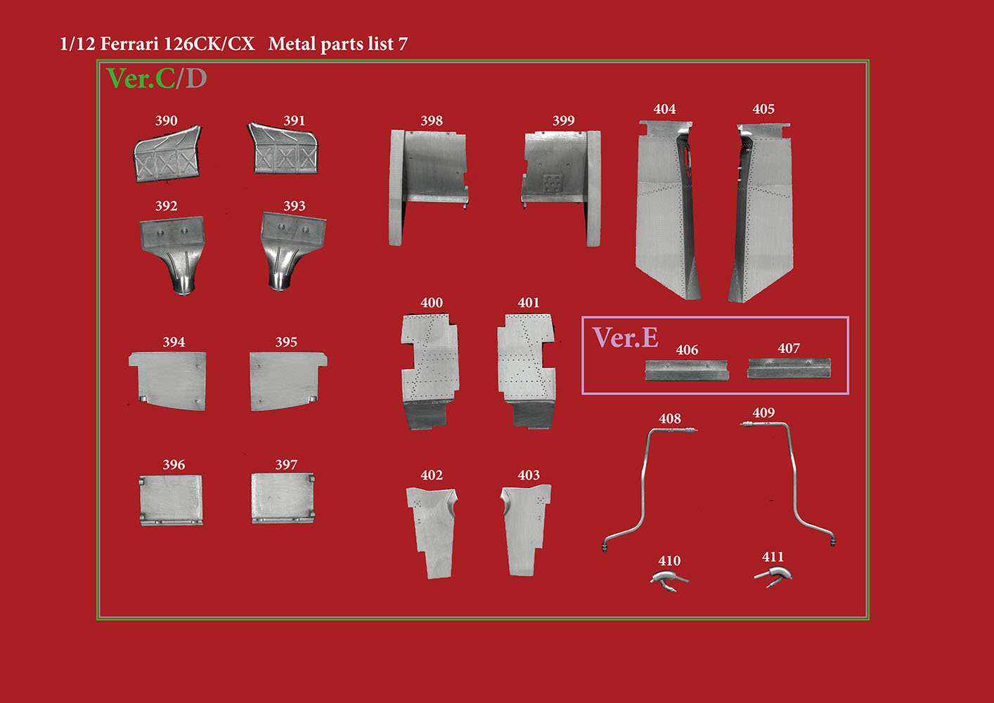 1/12scale Fulldetail Kit : 126CK / 126CX
