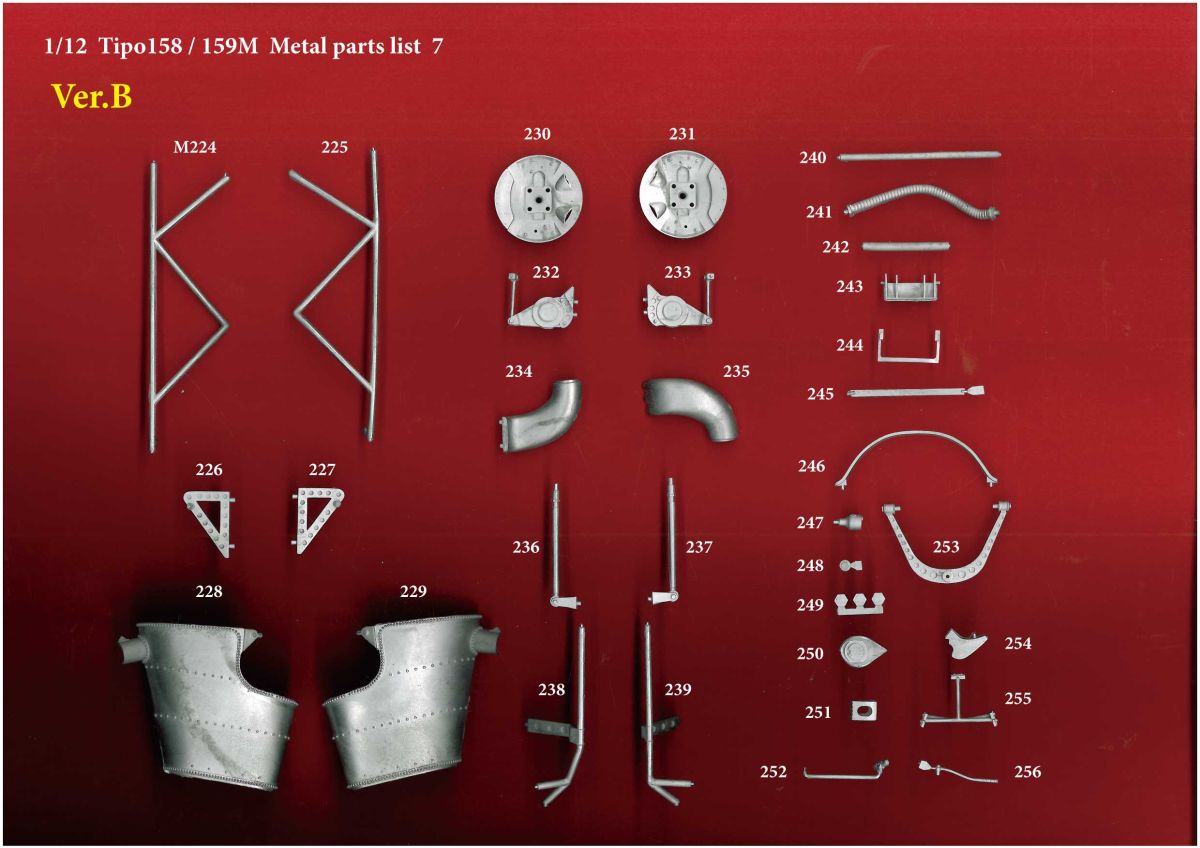 1/12scale Fulldetail Kit : Tipo 158/159M