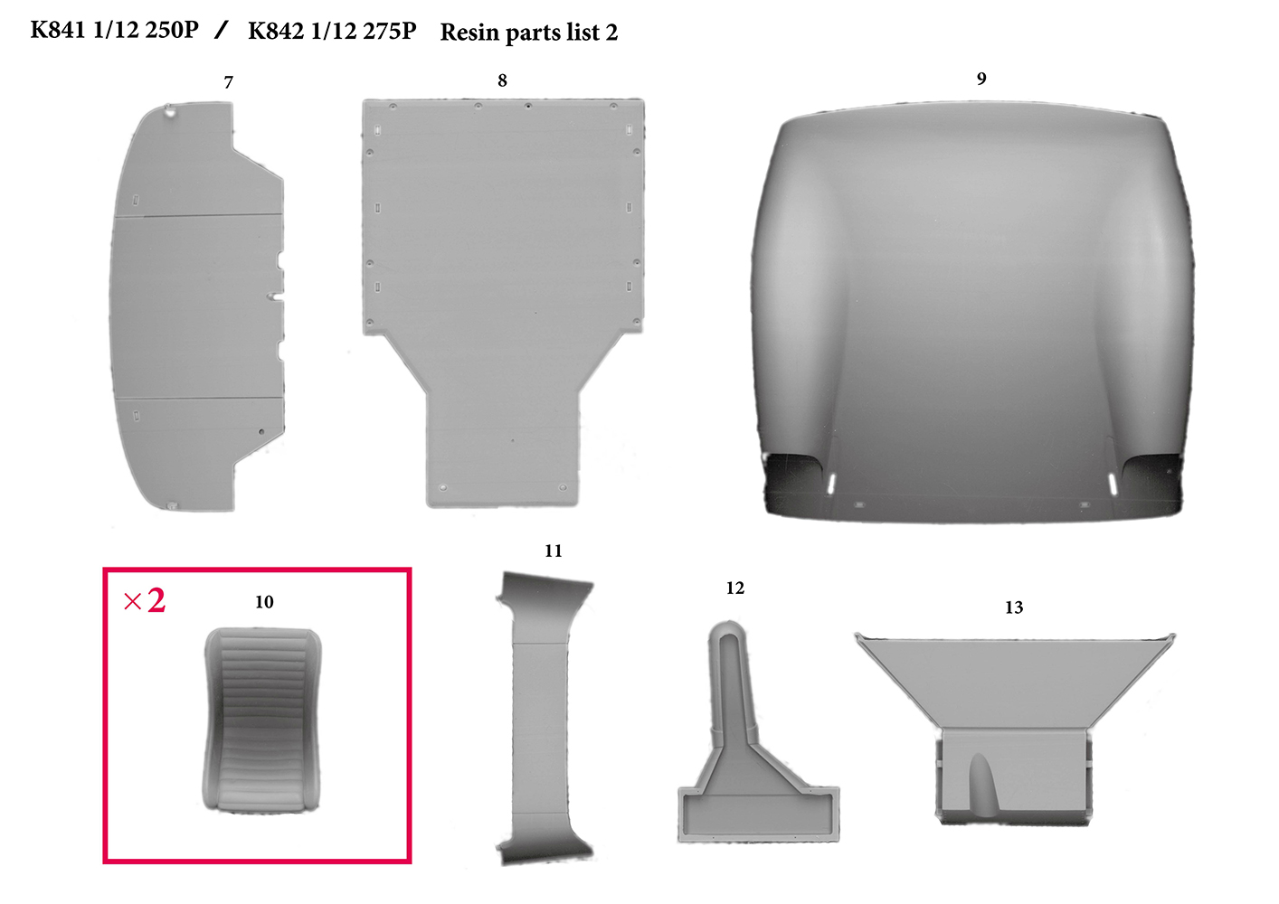 1/12scale Fulldetail Kit : 250P / 275P