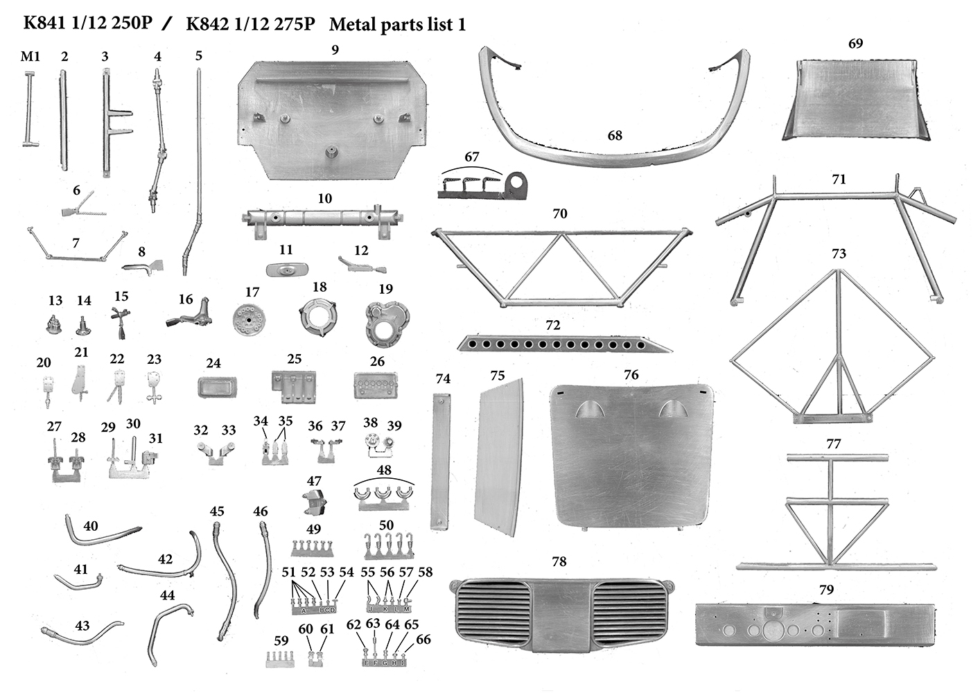 1:12 Ferrari 250P Full Detail Multi Media Kit | MFH K841