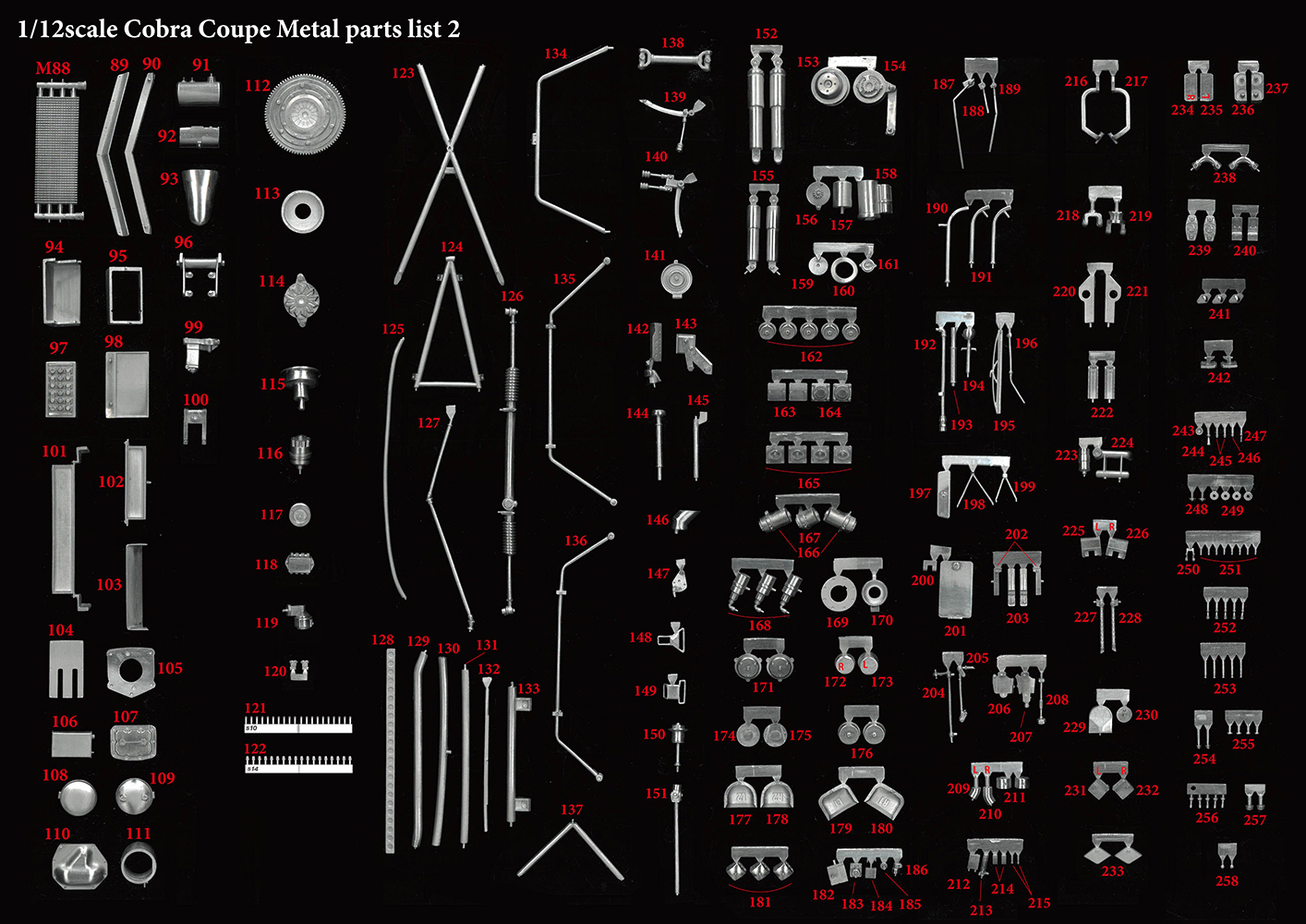 1/12scale Fulldetail Kit : Cobra Coupe