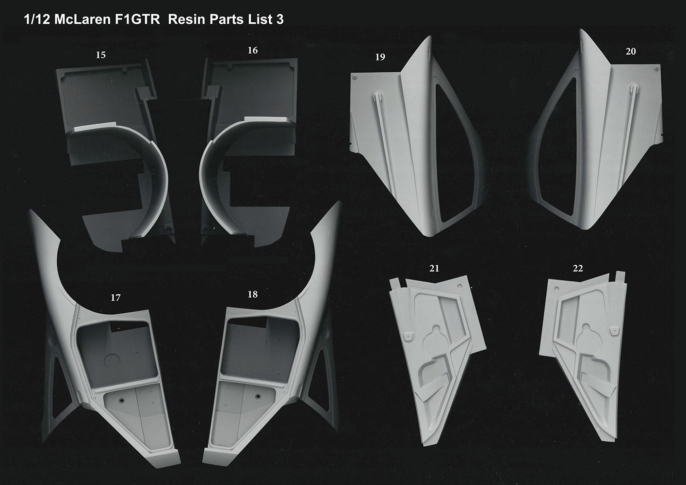 1/12scale Fulldetail Kit : McLaren F1 GTR ['96 LM Team Bigazzi]