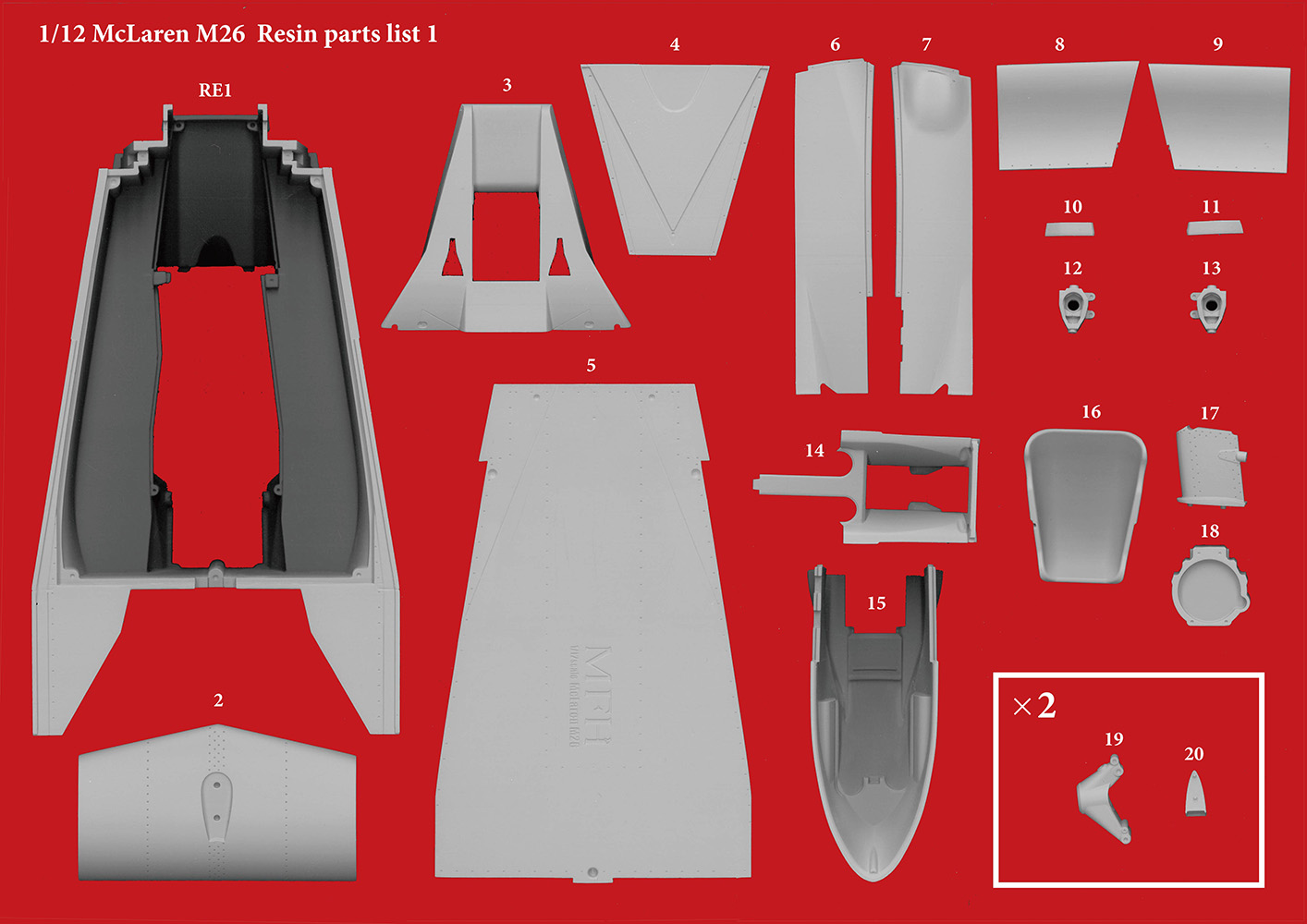 1/12scale Fulldetail Kit : McLaren M26