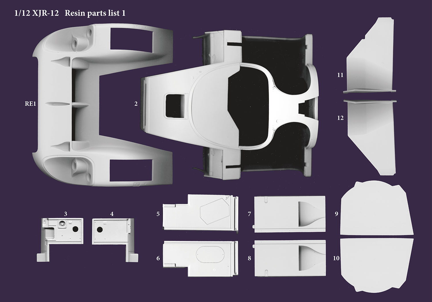 1/12scale Fulldetail Kit : XJR-12