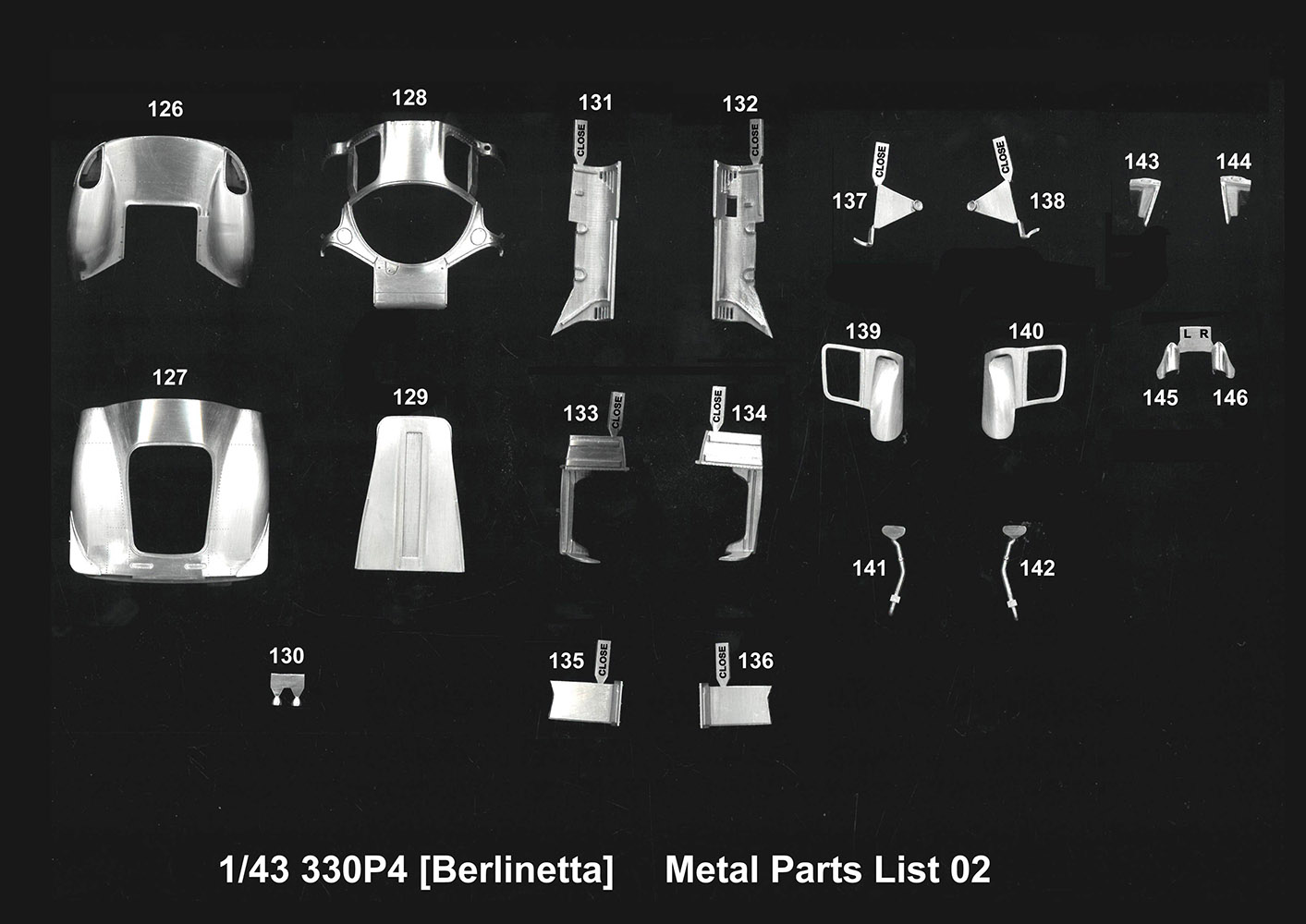 1/43scale Multi-Material Kit : 330 P4 [ Berlinetta ]